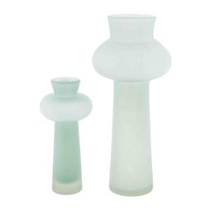 DutZ Vase ‘DUKLA’ | paleblue | matt | mundgeblasenes Glas | vesch. Grössen