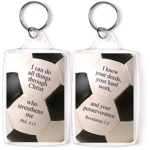 Schlüsselanhänger: I can do all things – Soccer