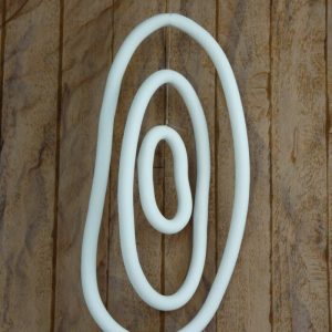 Windspiel aus Porzellan – Satellit