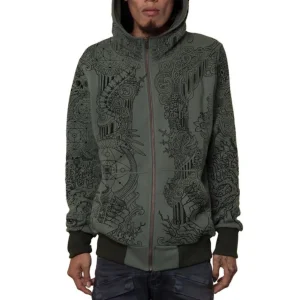 Kapuzenjacke „Persephone“ Light Oliv