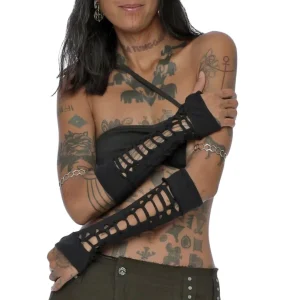 Handstulpen „Braided Gloves“ Black