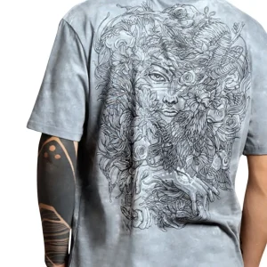 Shirt „Mushi Master“ Grey Tie-Dye