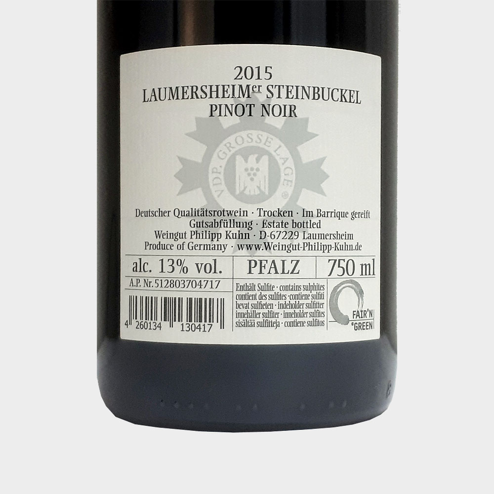 2015 Philipp Kuhn Steinbuckel Pinot Noir GG – Bild 4